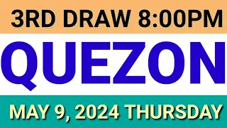 STL - QUEZON May 9, 2024 3RD DRAW RESULT