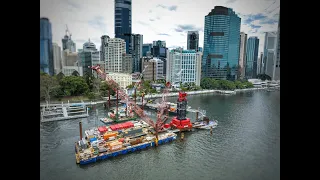 World's largest capacity tower crane arrives at landmark green bridge project