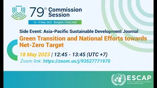 APSDJ Side Event: Green Transition & National Efforts towards Net-Zero Target, Vol. 30(1), May 2023