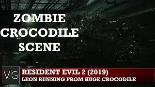 Intense Zombie Crocodile Scene - Resident Evil 2 (2019)