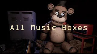 (OLD, Watch the new version, link in DESC.) FNaF All Music Boxes (2014-2022) Remake