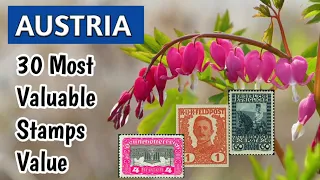 Most Expensive Stamps Of Austria | 30 Rare Austrian Stamps Value