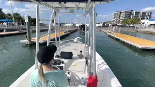 How to get your boat back on the trailer in wind.