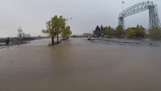 Canal Park Flood and Big Waves!