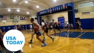 Eighth-grader wows the crowd with an impressive buzzer-beater shot | USA TODAY