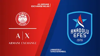 AX Armani Exchange Milan-Anadolu Efes Istanbul Highlights | Turkish Airlines EuroLeague, RS Round 34