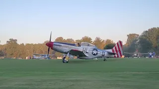 Triple Tree Flyin 2021. P-51 Mustang Takeoff