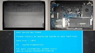 HP Pavilion Gaming Laptop 16-a0097nr Disassembly RAM SSD Hard Drive Battery Replacement Repair