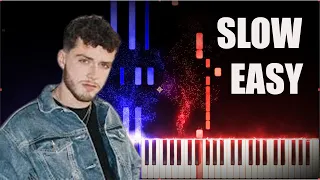 Bazzi Beautiful EASY PIANO TUTORIAL