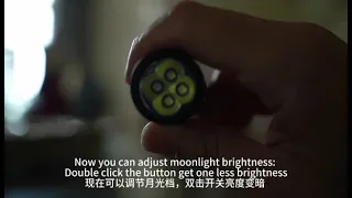 How to program Moonlight brightness Manker E14IV