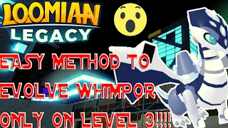 Loomian Legacy evolving whimpor into Stratusoar on just level 3!!!!!!