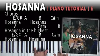 Hosanna (Hillsong) | Brooke Ligertwood | Piano Tutorial | E