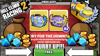 hill climb racing 2 | the downtime rewards chest were dumb for me| 🥴🤢🤮 | not very good rewards 🤕 |