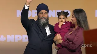 NDP Leader Jagmeet Singh addresses his party's policy convention in Hamilton – October 14, 2023