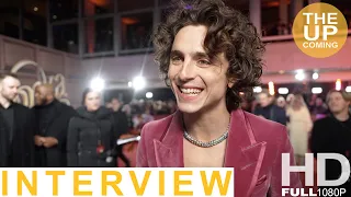 Timothée Chalamet interview on Wonka at London premiere