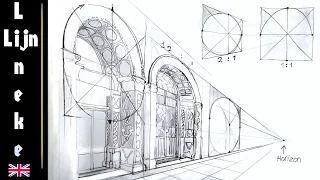 Easy ARCH for beginners perspective drawing