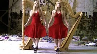 BAD ROMANCE (Lady Gaga) Harp Twins