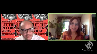 Let the Record Show: Sarah Schulman with Kwame Anthony Appiah | LIVE from NYPL