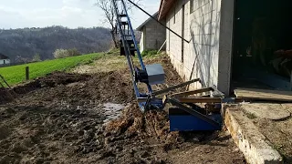 okretan elevator za odlaganje stajnjaka 180°