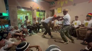 Mestre Naldinho (Angola Comunidade) e CM Xandão, capoeira Angola em João Pessoa. Nov de 23.