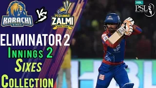 Karachi Kings Sixes | Karachi Kings Vs Peshawar Zalmi | Eleminator 2 | 21 March | HBL PSL 2018|M1F1