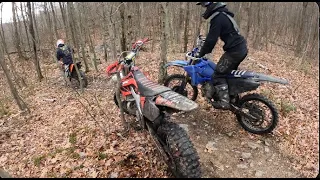 Crazy Locust Gap Singletrack | CR250R + KTM300XCW + YZ125X | 4k