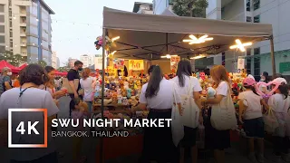 Exploring the New SWU Night Market | Virtual Walking Tour | Bangkok, Thailand