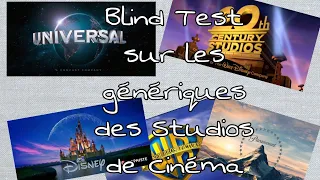 Blind Test, Génériques des Studios de cinéma(Universal, Disney,...)