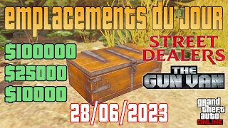 GTA Online - Emplacement des coffres, épave, malles, dealers, caches, Gun Van (28/06/23)