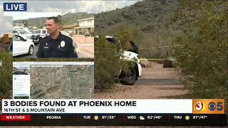 Watch LIVE: Police give an update on the 3 bodies found at a south Phoenix home