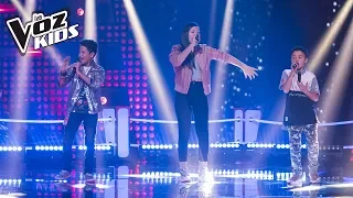 YouJuand, Karla y Juanse cantan Robarte un Beso – Batallas | La Voz Kids Colombia 2018