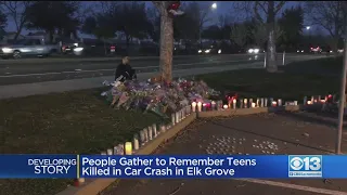 Community Gathers To Remember Teens Killed In Elk Grove Crash