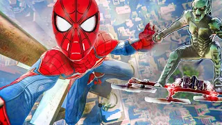 REAL Green Goblin Attacks Spider-Man while FLYING the SkySurfer Aircraft | No Way Home@CarterSharer