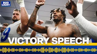 Victory Speech: Sean McVay Gives Game Balls To Jalen Ramsey & Michael Hoecht After Win vs. Cardinals