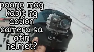 paano mag kabit ng sport camera sa helmet?