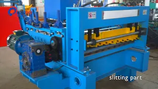 slitting line, electric 10 ton decoiler, leveling and slitting machine, pressing part, auto recoiler