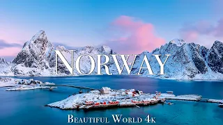 Norway 4K Winter Wonderland Film - Meditation Relaxing Music - Winter Scenery