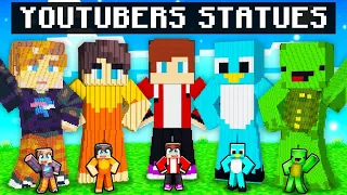 YouTuber STATUE Build Challenge In Minecraft!