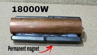 Turn copper pipe and permanent magnets into 210v electric generaotor
