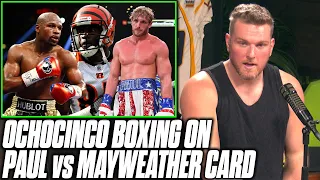 Pat McAfee Reacts To Ochocinco Boxing On Logan Paul vs Mayweather Card