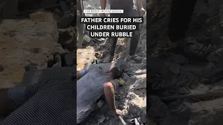 Gaza Updates | Father Searches For His Children Amid Rubble Reportedly After An Israeli Airstrike