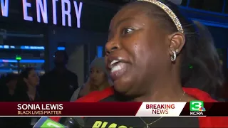 Protesters Block Entrance To Golden 1 Center In Sacramento