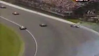 Al Unser Jr. crashes at 1989 Indy 500