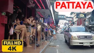 [4K] Pattaya Afternoon Short Walk - Pattaya Soi 6 Tour and Beach Road. October 2022