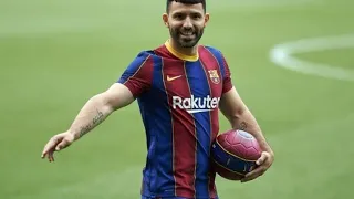 Sergio Aguero first goal for FC Barcelona