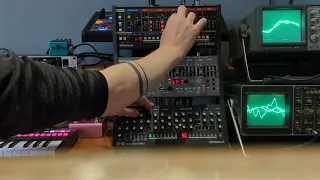 noise up on the SH-01a, JU-06a through the Strymon BigSky - may2023