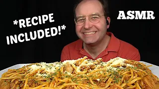 ASMR Spaghetti MUKBANG (No Talking) Cooking & Eating Sounds