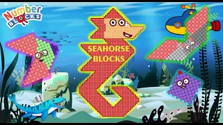 Looking for BIG New Numberblocks Puzzle Tetris Game 1212 Seahorse ASMR Undersea