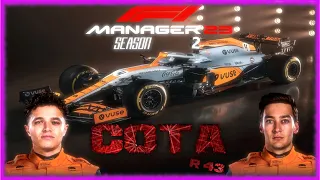 F1 23 Manager Mclaren F1 Live: COTA USA Grand Prix Season 2 Race to Glory!