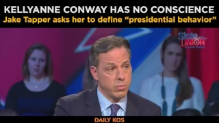 Jake Tapper asks Kellyanne Conway to define “presidential behavior”